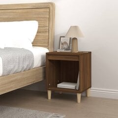 Naktinė spintelė vidaXL, Apdirbta mediena, 40x35x50cm, ruda ąžuolo spalva kaina ir informacija | Spintelės prie lovos | pigu.lt