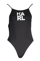 Maudymosi kostiumėlis moterims Karl Lagerfeld Beachwear KL22WOP01_NERO_BLACK-8057502622744, juodas kaina ir informacija | Maudymosi kostiumėliai | pigu.lt