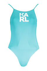 Maudymosi kostiumėlis moterims Karl Lagerfeld Beachwear KL22WOP01_AZZURRO_CERAMIC-8057502622683, mėlynas kaina ir informacija | Maudymosi kostiumėliai | pigu.lt