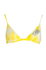 Bikini viršutinė dalis moterims Karl Lagerfeld Beachwear KL22WTP19_GIALLO_YELLOW-8057502627367, geltona kaina ir informacija | Maudymosi kostiumėliai | pigu.lt