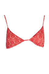 Bikini viršutinė dalis moterims Karl Lagerfeld Beachwear KL22WTP13_ROSSO_RED-8057502625929, raudona kaina ir informacija | Maudymosi kostiumėliai | pigu.lt