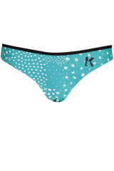 Bikini kelnaitės moterims Karl Lagerfeld Beachwear KL22WBT21_AZZURRO_CERAMIC-8057502628401, mėlynos kaina ir informacija | Maudymosi kostiumėliai | pigu.lt