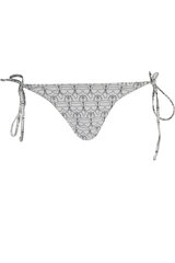 Bikini kelnaitės moterims Karl Lagerfeld Beachwear KL22WBT13_BIANCO_WHITE-8057502626001, pilkos kaina ir informacija | Maudymosi kostiumėliai | pigu.lt