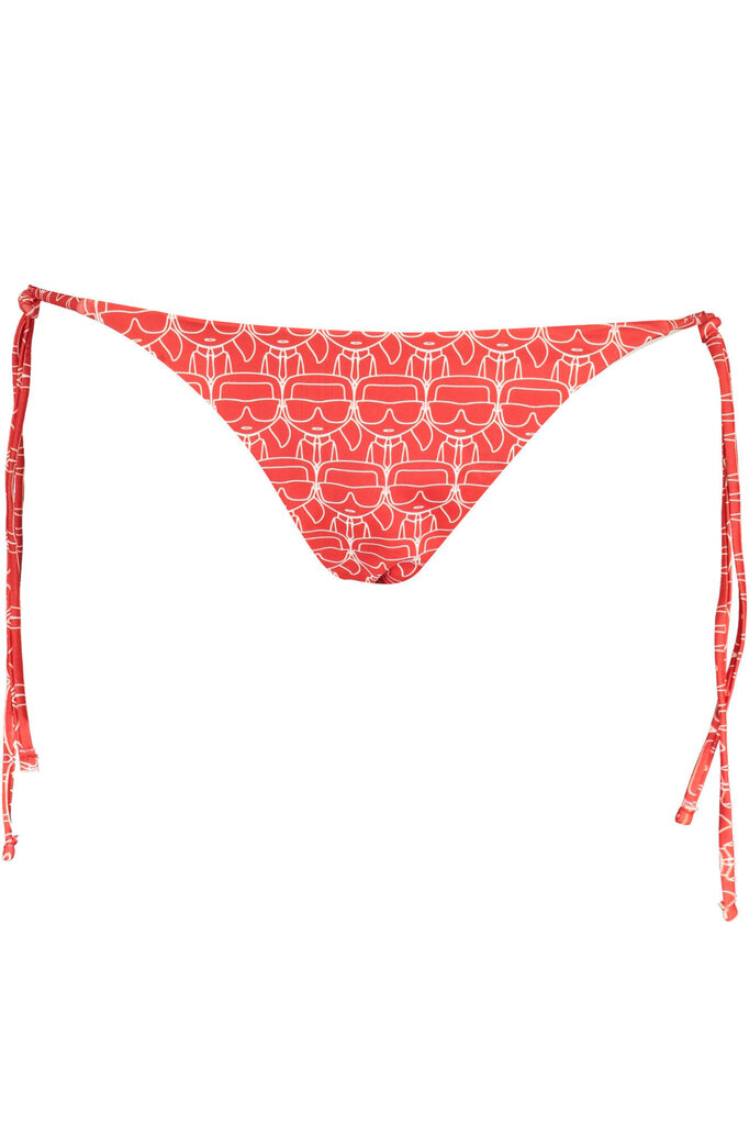 Bikini kelnaitės moterims Karl Lagerfeld Beachwear KL22WBT13_ROSSO_RED-8057502626087, raudonos kaina ir informacija | Maudymosi kostiumėliai | pigu.lt