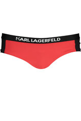 Bikini kelnaitės moterims Karl Lagerfeld Beachwear KL22WBT09_ROSSO_RED-8057502625240, raudonos kaina ir informacija | Maudymosi kostiumėliai | pigu.lt