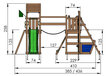 Žaidimo aikštelė Jungle Gym Voyager 1-Climb kaina ir informacija | Vaikų žaidimų nameliai | pigu.lt