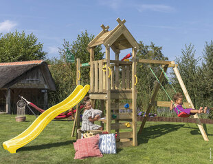 Žaidimo aikštelė Jungle Gym Teepee 1-Swing kaina ir informacija | Vaikų žaidimų nameliai | pigu.lt