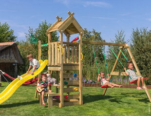 Детская площадка  Jungle Gym Teepee 2-Swing цена и информация | Детские игровые домики | pigu.lt
