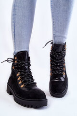 Aulinukai moterims Black Jesse 22792-H, juodi kaina ir informacija | Aulinukai, ilgaauliai batai moterims | pigu.lt