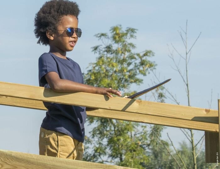 Žaidimo aikštelė Jungle Gym Teepee Clatter Bridge kaina ir informacija | Vaikų žaidimų nameliai | pigu.lt