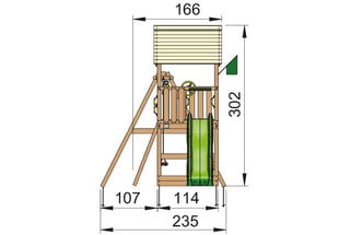 Žaidimo aikštelė Jungle Gym Club 1-Swing kaina ir informacija | Vaikų žaidimų nameliai | pigu.lt