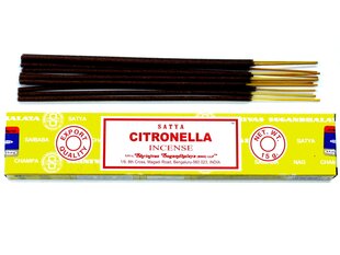 Smilkalų lazdelės Citronella, Satya, 15g kaina ir informacija | Namų kvapai | pigu.lt