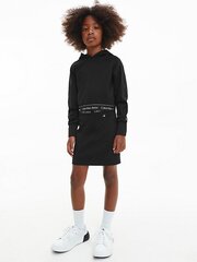 Толстовка CALVIN KLEIN Punto Logo Tape Cropped Black 520882894 цена и информация | Свитеры, жилетки, пиджаки для девочек | pigu.lt