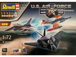 Подарочный набор Revell - US Air Force 75th Anniversary, 1/72, 05670 цена и информация | Конструкторы и кубики | pigu.lt