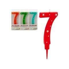 Вуаль День рождения Номера 7 (12 штук) цена и информация | Праздничные декорации | pigu.lt