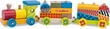 Medinis traukinukas su kaladėlėmis Eichhorn kaina ir informacija | Žaislai kūdikiams | pigu.lt