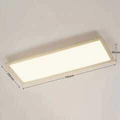„Arcchio Enja“ LED skydelis, 79,5 cm x 29,5 cm kaina ir informacija | Įmontuojami šviestuvai, LED panelės | pigu.lt