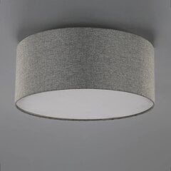 Sidabrinio pilko audinio lubinis šviestuvas Pitta lininės išvaizdos kaina ir informacija | Lubiniai šviestuvai | pigu.lt