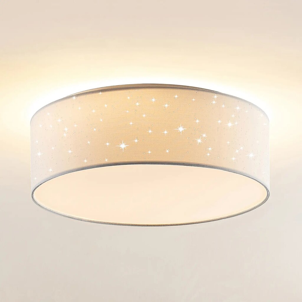 Lindby Ellamina LED lubinis šviestuvas, 40 cm, baltas kaina ir informacija | Lubiniai šviestuvai | pigu.lt