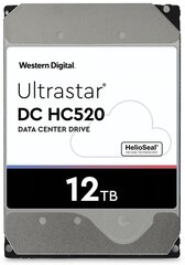 Western Digital Ultrastar He12 3,5 дюйма, 12000 ГБ, Serial ATA III цена и информация | Внутренние жёсткие диски (HDD, SSD, Hybrid) | pigu.lt