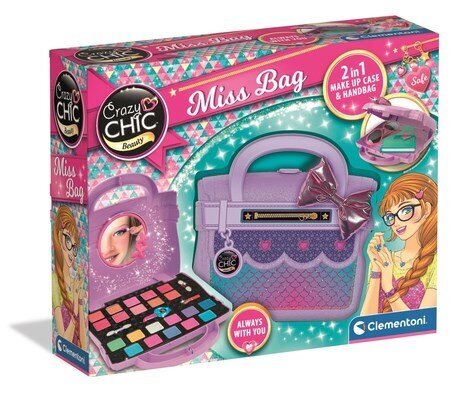 Makiažo rinkinys vaikams Clementoni Crazy Chic Miss Bag, 1 vnt. kaina ir informacija | Kosmetika vaikams ir mamoms | pigu.lt