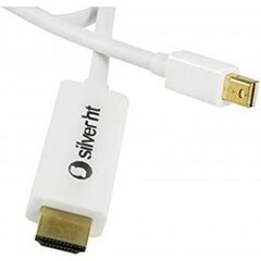 Silver Ht Mini Display Port HDMI Adapteris HT 93018 1,8 m kaina ir informacija | Kabeliai ir laidai | pigu.lt