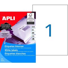 Этикетки Apli 1788, 500 шт., 210 x 297 мм цена и информация | Тетради и бумажные товары | pigu.lt