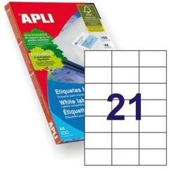 Этикетки Apli 1276, 70 x 42.4 мм, 100 шт. цена и информация | Тетради и бумажные товары | pigu.lt