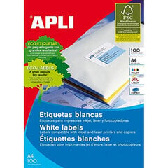 Этикетки Apli 01244, 60 мм, 100 шт. цена и информация | Тетради и бумажные товары | pigu.lt