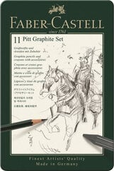 Pieštukų rinkinys Faber-Castell Pitt 112972 , 9 vnt. цена и информация | Принадлежности для рисования, лепки | pigu.lt