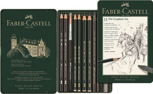 Pieštukų rinkinys Faber-Castell Pitt 112972 , 9 vnt. kaina ir informacija | Piešimo, tapybos, lipdymo reikmenys | pigu.lt