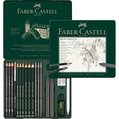 Pieštukų rinkinys Faber-Castell Pitt 112973 grafitas (19 vnt.) цена и информация | Принадлежности для рисования, лепки | pigu.lt