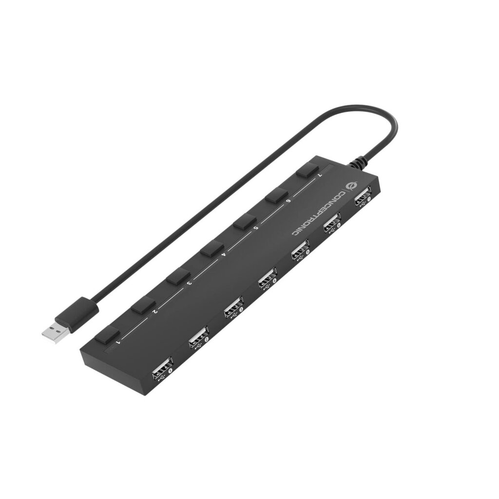 Adapteris Conceptronic HUBBIES08B, USB 2.0 kaina ir informacija | Adapteriai, USB šakotuvai | pigu.lt