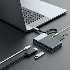 Adapteris Hyper HD-G206, USB-C kaina ir informacija | Adapteriai, USB šakotuvai | pigu.lt