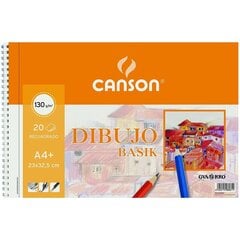 Piešimo popierius Canson, 130 g., 20 lapų, 23x32,5 cm. kaina ir informacija | Sąsiuviniai ir popieriaus prekės | pigu.lt