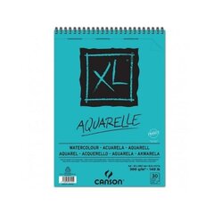 Блокнот Watercolour pad Canson Aquarelle XL, 300 г, 30 листов, 5 шт., спираль (210 x 297 мм) цена и информация | Тетради и бумажные товары | pigu.lt