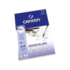 Piešimo blonknotas Canson A4, 200 g., 50 lapų цена и информация | Тетради и бумажные товары | pigu.lt