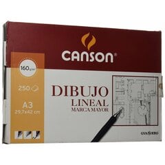 Бумага для рисования Canson Basik Белый A3 160 г, 250 листов цена и информация | Тетради и бумажные товары | pigu.lt