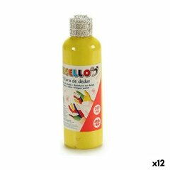 Pirštų dažai Pincello 200 ml Geltoni 12 vnt kaina ir informacija | Piešimo, tapybos, lipdymo reikmenys | pigu.lt