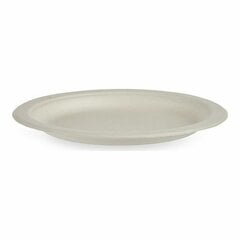 Набор посуды Компостируемый Белый Сахарный тростник 80 штук цена и информация | Праздничная одноразовая посуда | pigu.lt