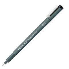 Žymeklis Staedtler Pigment Liner 308 Juodas 10 vnt. 0,8 mm kaina ir informacija | Rašymo priemonės | pigu.lt