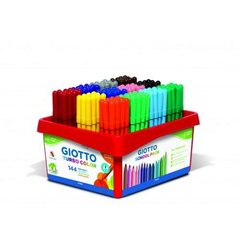 Маркеры Giotto Turbo Color Schoolpack, 144 шт цена и информация | Принадлежности для рисования, лепки | pigu.lt