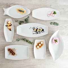 Поднос Quid Gastro Керамика Белый (39,5 x 19 x 8 cm) (4 штук) цена и информация | Посуда, тарелки, обеденные сервизы | pigu.lt