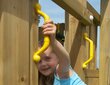 Vaikų žaidimo aikštelė Jungle Gym Hut 1-Swing, žalia цена и информация | Vaikiški lauko baldai | pigu.lt