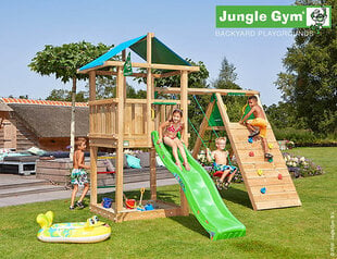 Детская площадка Jungle Gym Hut Climb Xtra цена и информация | Детские игровые домики | pigu.lt