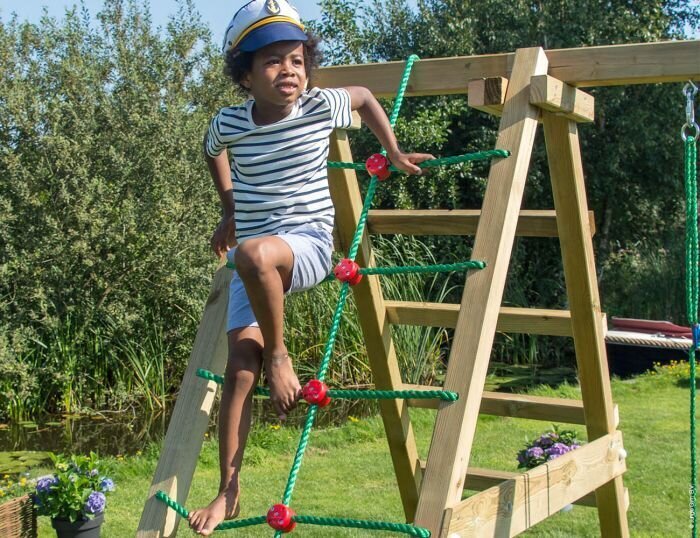 Žaidimo aikštelė Jungle Gym Cottage 2-Climb kaina ir informacija | Vaikų žaidimų nameliai | pigu.lt