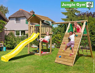 Žaidimo aikštelė Jungle Gym Cottage Climb Xtra kaina ir informacija | Vaikų žaidimų nameliai | pigu.lt