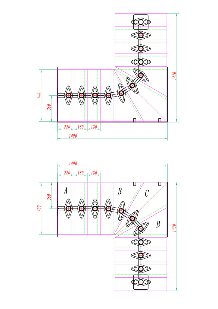 Moduliniai laiptai BOSTON DOLLE Antracite 1/4 posūkio. Aukštis rinkinys 228-300 cm цена и информация | Laiptai | pigu.lt