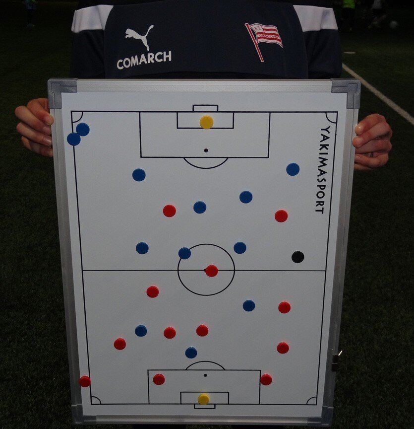 Taktinė futbolo trenerio lenta YakimaSport, 45x60 cm цена и информация | Futbolo apranga ir kitos prekės | pigu.lt