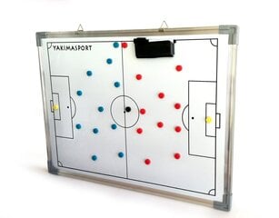 Taktinė futbolo trenerio lenta YakimaSport, 45x60 cm kaina ir informacija | Futbolo apranga ir kitos prekės | pigu.lt